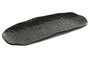 DKD Home Decor Bandeja Horeca black Porcelana Relieve Negro 12.5 x 2 x 30 cm (6 Unidades)