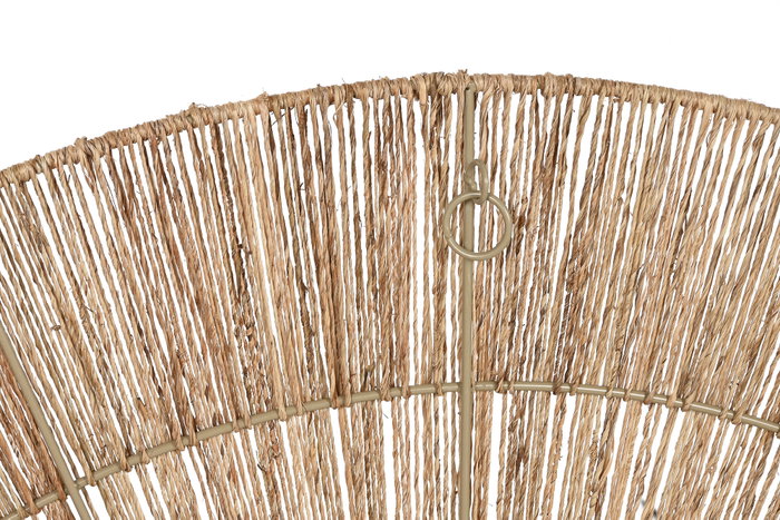 DKD Home Decor Decoración de Pared Yute y Metal Natural 110x55 cm DKD Home Decor Decoración de Pared Yute y Metal Natural 110x55 cm