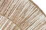 DKD Home Decor Decoración de Pared Yute y Metal Natural 110x55 cm