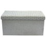 Home Deco Factory Banco Puf Plegable Gris Claro
