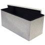 Home Deco Factory Banco Puf Plegable Gris Claro