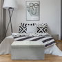 Home Deco Factory Banco Puf Plegable Gris Claro