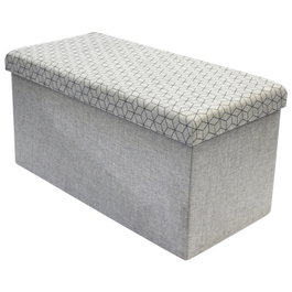 Home Deco Factory Banco Puf Plegable Gris Claro