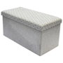 Home Deco Factory Banco Puf Plegable Gris Claro
