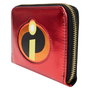 Loungefly Cartera 20th Anniversary Los Increibles Disney Pixar Piel Vegana Metalizada Purpurina Cierre Cremallera