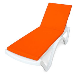Atelier Del Sofa Cojín para Tumbona Naranja Impermeable 100% Poliéster 100x60x80cm