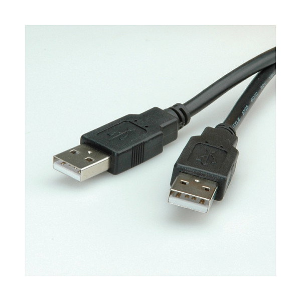 ROLINE Cable USB 2.0 A-A 1,8 m Negro