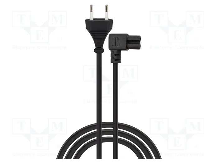 SAVIO Cable de alimentación H03VV-F 2x0,75mm2 Negro 5m SAVIO Cable de alimentación H03VV-F 2x0,75mm2 Negro 5m