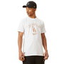 Camiseta de Manga Corta Hombre New Era 12893142 Blanco (XL)