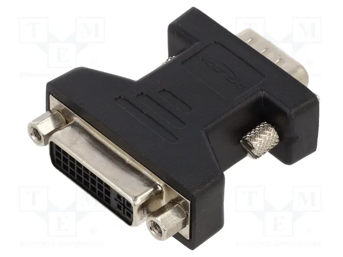 DeLOCK 65017 Adaptador DVI-I Macho a VGA 15 Pines Hembra Negra