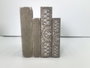 DKD Home Decor Set de 2 Cajas para Libros Étnico Granate y Beige