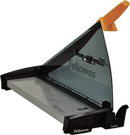 FELLOWES Guillotina de palanca Fusion A3, capacidad 10 hojas, negro/gris