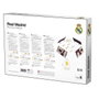 Falomir Juego Rummy de Luxe Real Madrid, Juego de Mesa en Español, 106 Fichas y 4 Soportes, Recomendado 3 a 7 Años