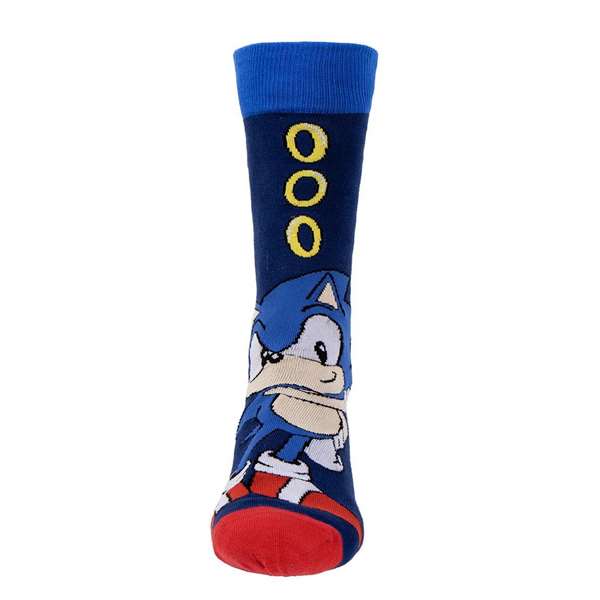 Cerdá Calcetines Sonic pack 3 piezas caja Talla 40/46 86% Algodón 12% Poliamida 2% Elastano