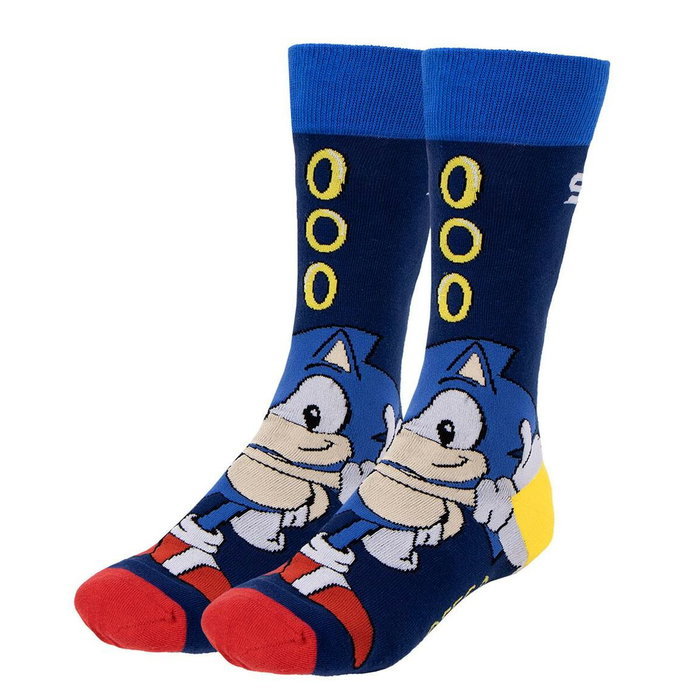 Cerdá Pack de 3 calcetines Sonic the Hedgehog talla 40-46 multicolor