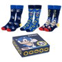 Cerdá Pack de 3 calcetines Sonic the Hedgehog talla 40-46 multicolor