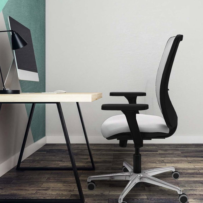 PIQUERAS Y CRESPO Silla de oficina Zulema con mecanismo Sincro, Brazos 3D y Malla Gris PIQUERAS Y CRESPO Silla de oficina Zulema con mecanismo Sincro, Brazos 3D y Malla Gris