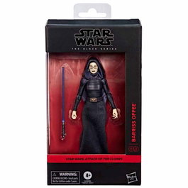 Hasbro Figura Barriss Offee El Ataque de los Clones Star Wars The Black Series 15cm Articulada con Accesorio
