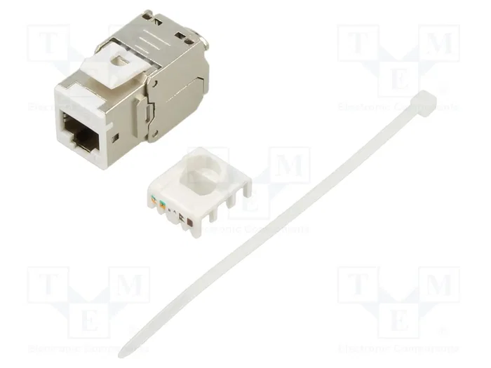 GOOBAY Módulo RJ45 Keystone Cat 6a de plata GOOBAY Módulo RJ45 Keystone Cat 6a de plata