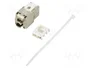 GOOBAY Módulo RJ45 Keystone Cat 6a de plata