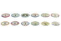 DKD Home Decor Posavasos Árbol de la Vida Multicolor