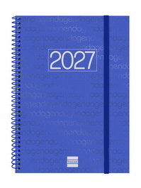 Finocam Agenda Anual 2027 Espiral Basic Azul