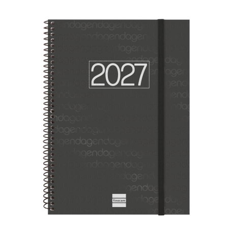 Finocam Agenda Anual 2027 Espiral Basic Azul