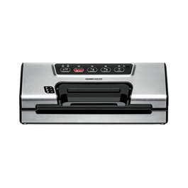 Rommelsbacher Vakuumierer VAC 385, Máquina Envasadora al Vacío de Acero Inoxidable y Negro, Ancho de Sellado 30 mm, 120 W, 230 V