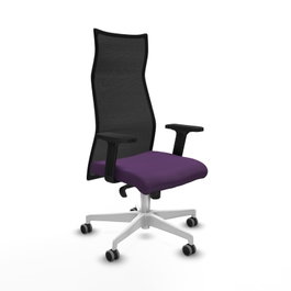 PIQUERAS Y CRESPO Sillón Albacete Mecanismo Sincro Morado y Negro