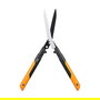 Fiskars PowerGear X HSX92 Tijera de Podar para Setos, Hoja Recta de 630 mm, Mango de Aluminio, 808 g, Color Negro y Naranja