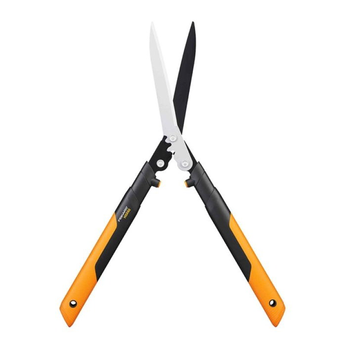 Fiskars PowerGear Hedge Shear X HSX92 Tijeras de podar setos con sistema de palanca, color naranja y negro (1023631)