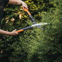 Fiskars PowerGear Hedge Shear X HSX92 Tijeras de podar setos con sistema de palanca, color naranja y negro (1023631)