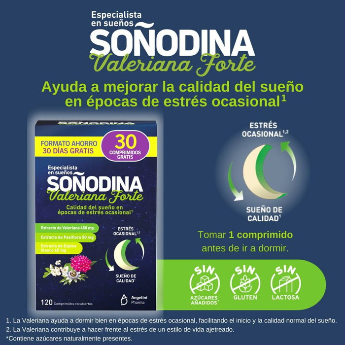 ANGELINI Soñodina Valeriana Forte, 120 Comprimidos