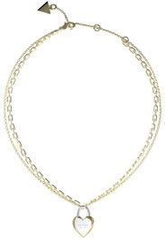 Guess Collar JUBN04208JWYGRHT-U Dorado con mensaje ALL YOU NEED IS LOVE