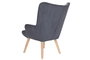 DKD Home Decor Set de 2 Sillones de Lino y Rubberwood Patchwork Multicolor