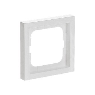 BUSCH-JAEGER 1721-184K Marco 1 módulo Future Linear Color Blanco Estudio para interruptor, plástico termoplástico, dimensiones 80 mm x 80 mm, IP20