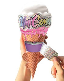 Bizak Helado Sorpresa Unicorns con 12 Unicornios y Accesorios Sorpresa en su Interior Pack 6 Piezas