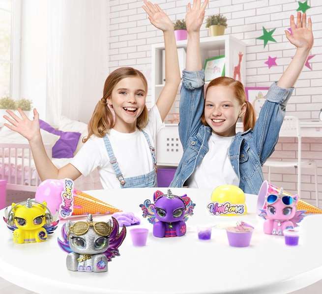 Bizak Helado Sorpresa Unicorns con 12 Unicornios y Accesorios Sorpresa en su Interior Pack 6 Piezas