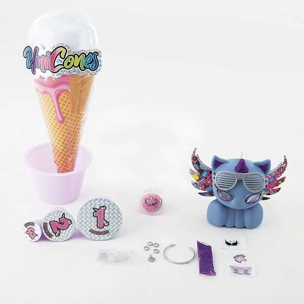 Bizak Helado Sorpresa Unicorns con 12 Unicornios y Accesorios Sorpresa en su Interior Pack 6 Piezas