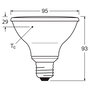 Osram PAR307536 Bombilla LED de 10W con rosca E27 y regulación