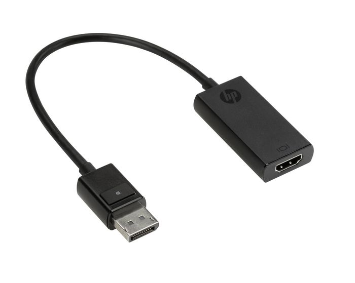 HP Adaptador DisplayPort a HDMI, M/F, Negro, Soporte 4K @60Hz, para Conectar Múltiples Dispositivos Multimedia