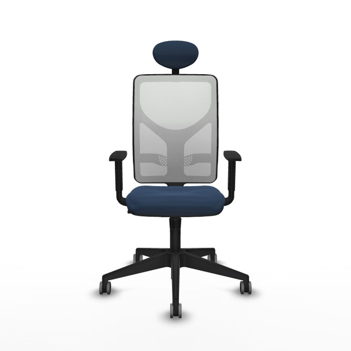 PIQUERAS Y CRESPO Silla de oficina Motilla con mecanismo Sincro, Azul marino y Blanco PIQUERAS Y CRESPO Silla de oficina Motilla con mecanismo Sincro, Azul marino y Blanco