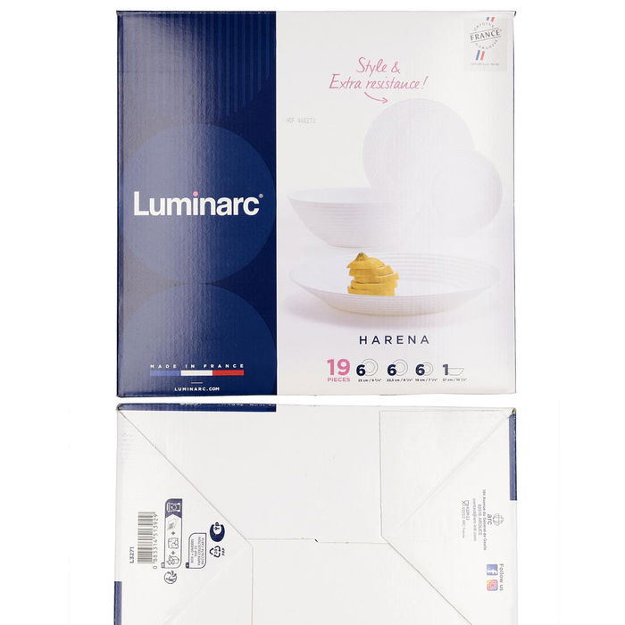 Vajilla Opal Harena Luminarc 19 Piezas - 6 Personas