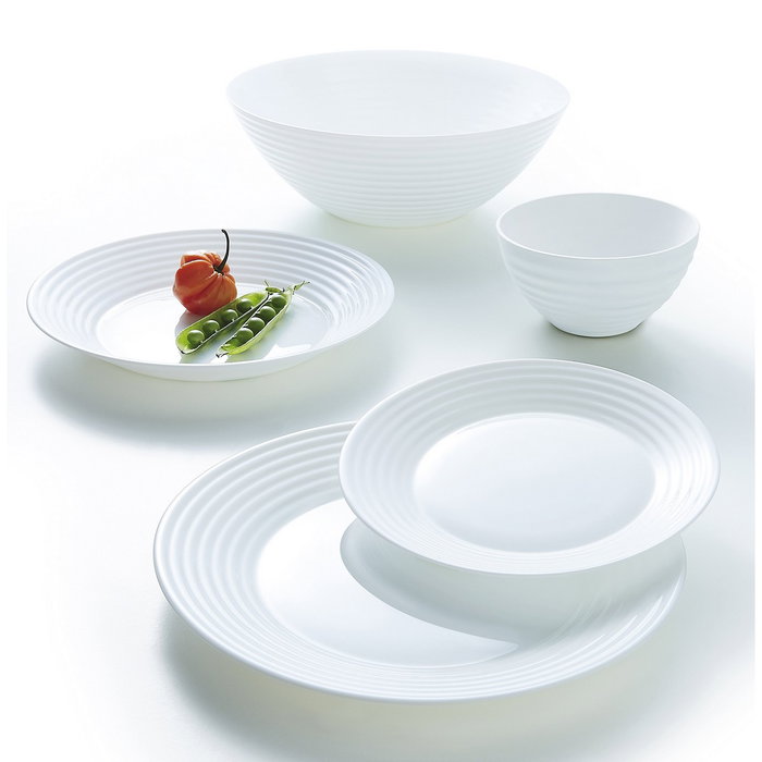 Luminarc Vajilla Opal HARENA 19 Piezas Blanco