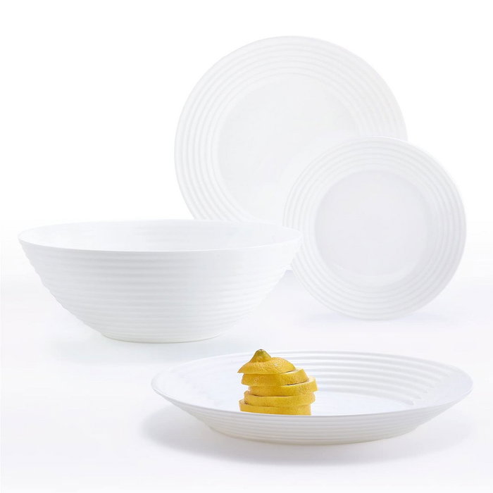 Luminarc Vajilla Opal HARENA 19 Piezas Blanco