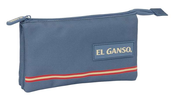 Portatodo Triple El Ganso Azul 22 x 12 x 3 cm Portatodo Triple El Ganso Azul 22 x 12 x 3 cm