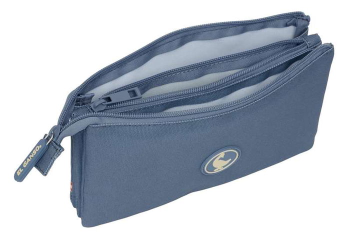Portatodo Triple El Ganso Azul 22 x 12 x 3 cm Portatodo Triple El Ganso Azul 22 x 12 x 3 cm