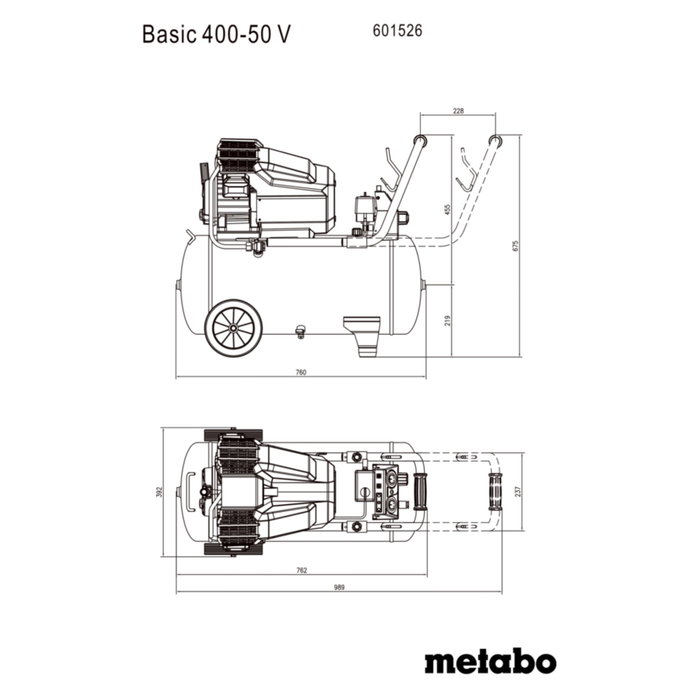 Metabo Basic 400-50 V Compresor de 50 l