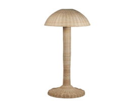 DKD Home Decor Lámpara de pie de ratán 60x60x143 cm
