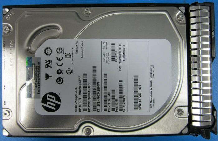 HP Disco Duro Interno SATA 500GB 7200rpm 3.5 pulgadas